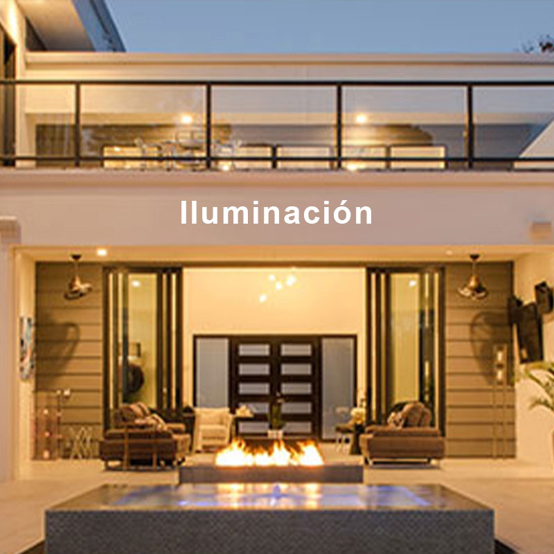 Iluminación - Permita que la iluminación le dé la bienvenida en cada uno de sus espacios, desde su casa hasta su oficina.